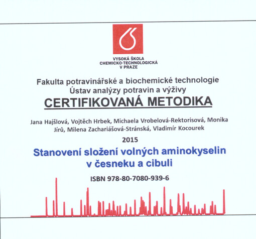 Stanovení složení volných aminokyselin v česneku a cibuli: certifikovaná metodika