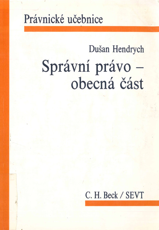 Správní právo. Obecná část