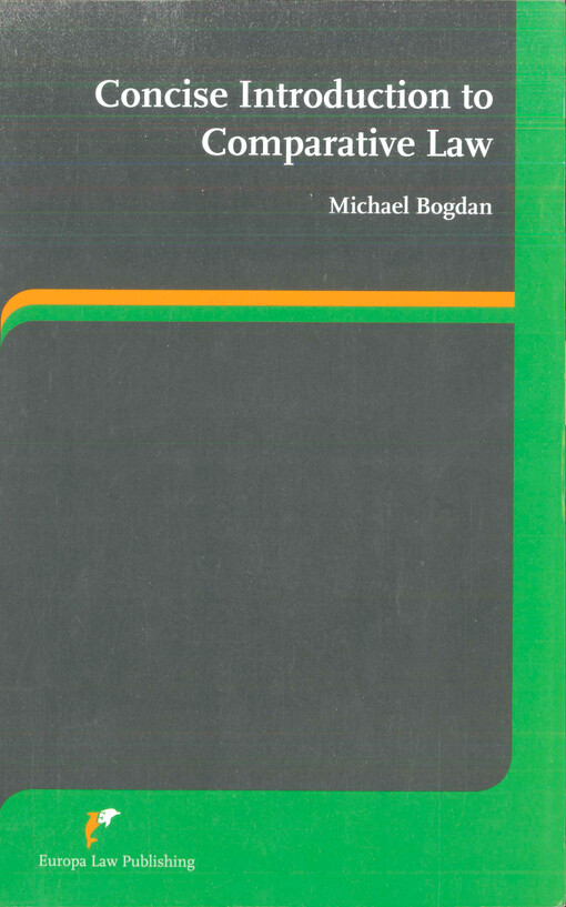 Concise introduction to comparative law