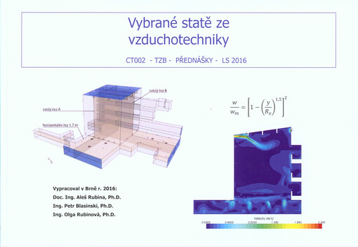 Vybrané statě ze vzduchotechniky: CT002 - TZB - přednášky - LS2016