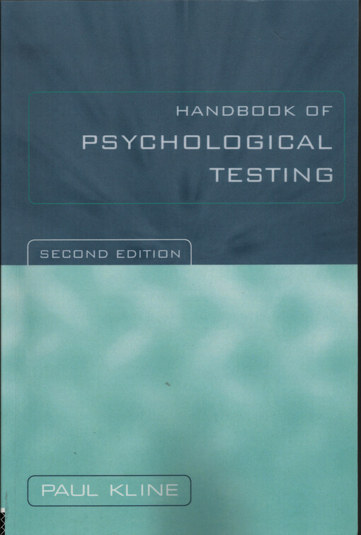 The handbook of psychological testing