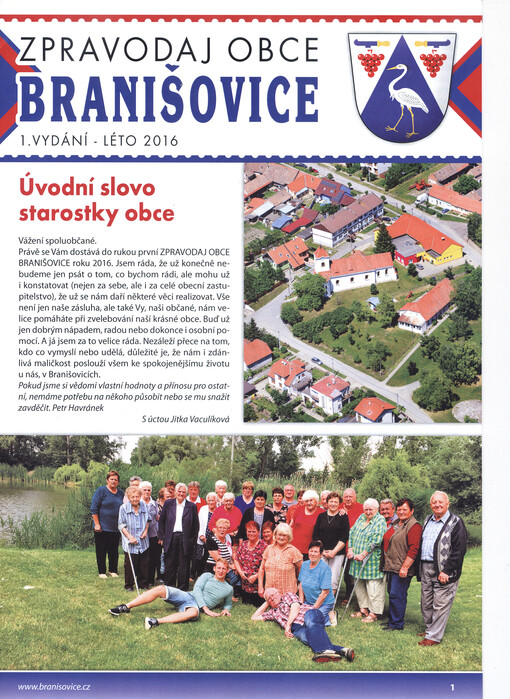 Zpravodaj obce Branišovice