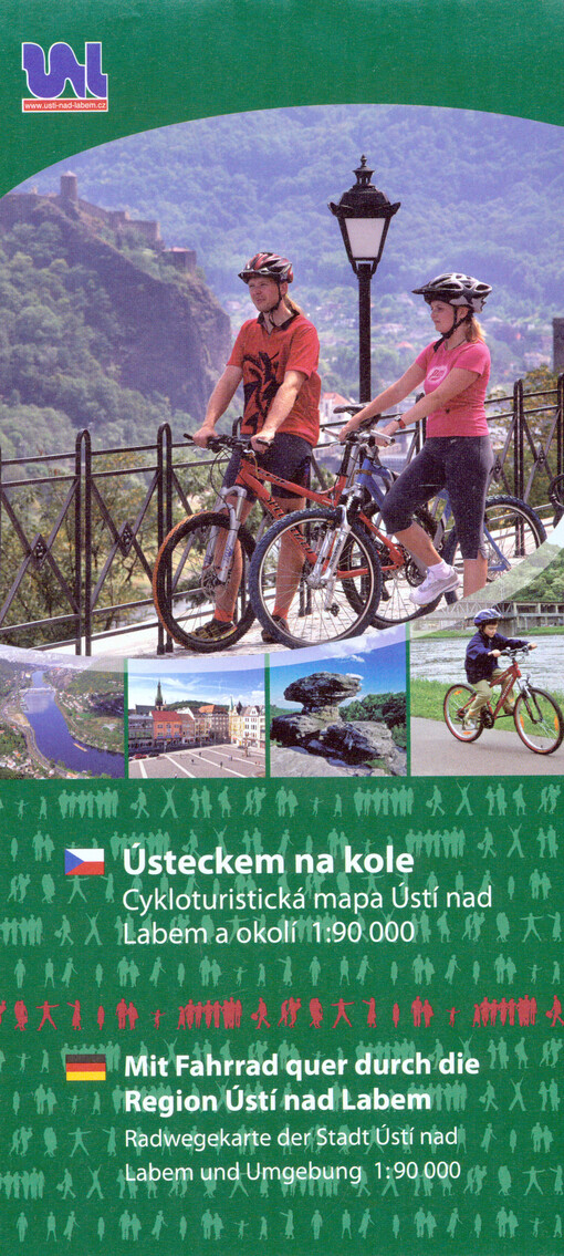 Ústí nad Labem a okolí cykloturistická mapa