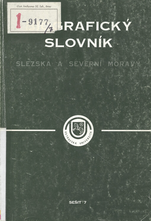 Biografický slovník Slezska a severní Moravy. Seš. 7