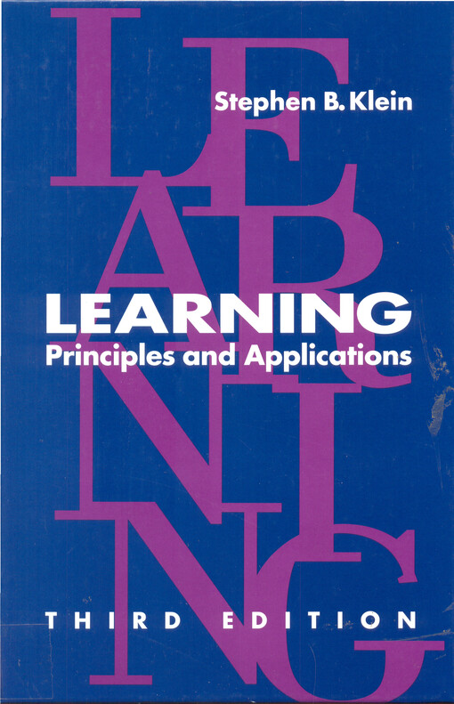 Learning : principles and applications