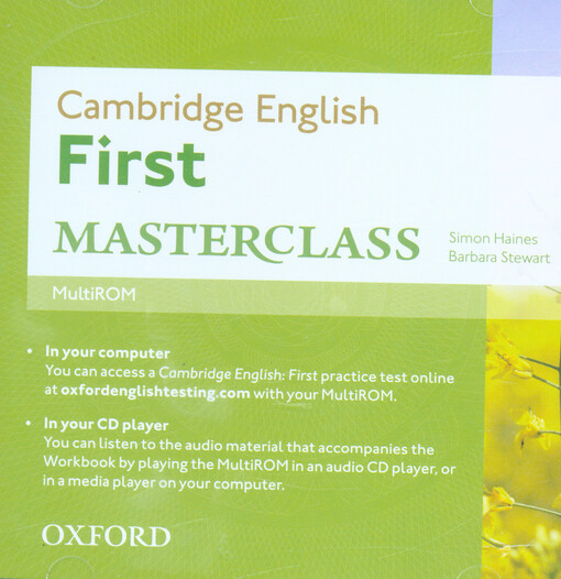 Cambridge English :first : masterclass, workbook pack with key