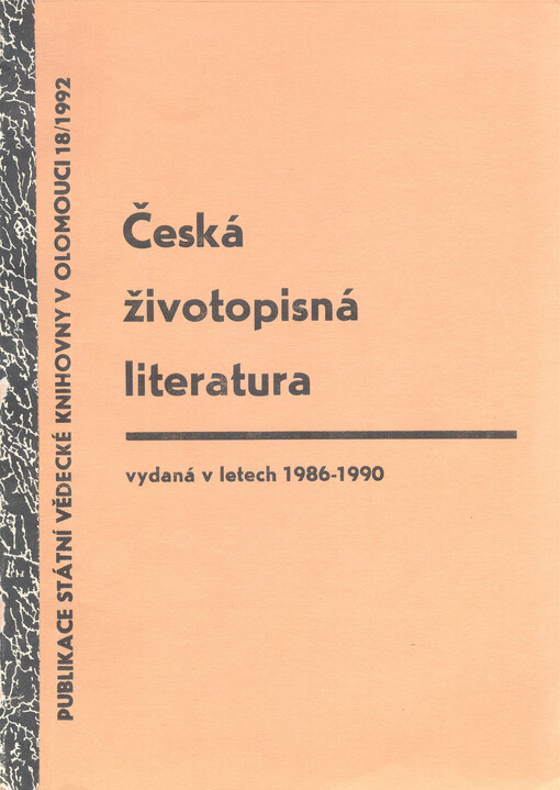 Česká životopisná literatura vydaná v letech ...