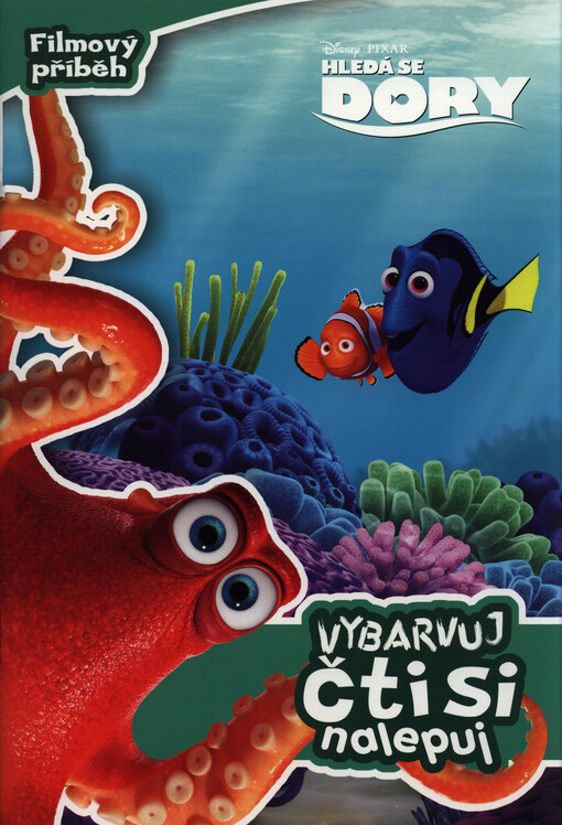 Hledá se Dory - Vybarvuj, čti si a nalepuj