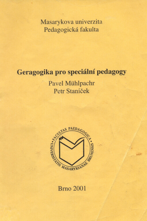 Geragogika pro speciální pedagogy