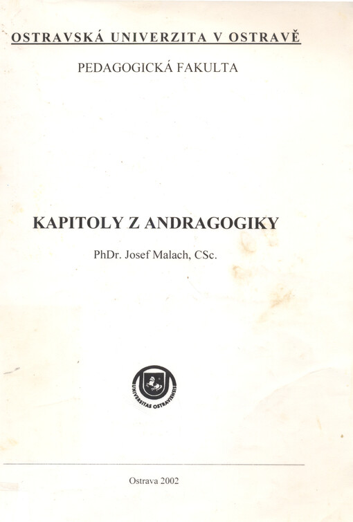 Kapitoly z andragogiky