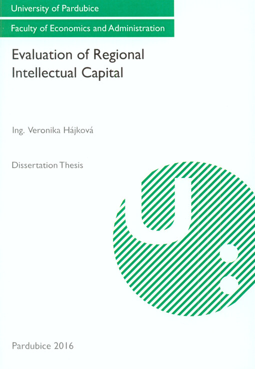 Evaluation of regional intellectual capital : dissertation thesis
