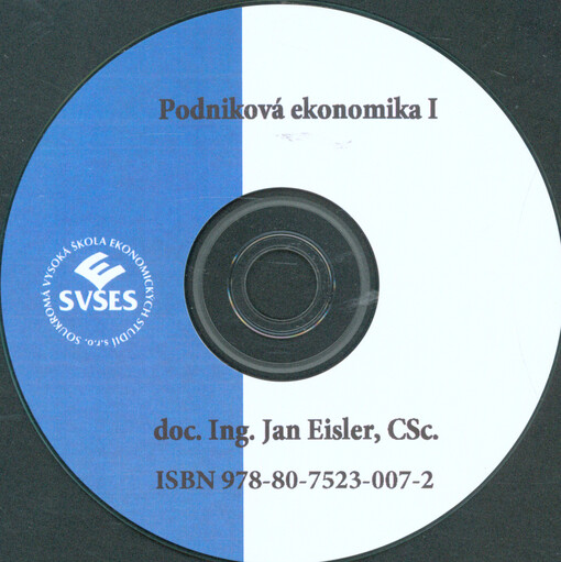 Podniková ekonomika I
