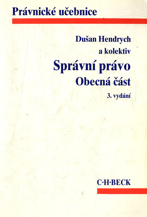 Správní právo :obecná část