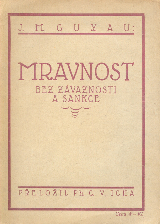Nástin mravnosti bez závaznosti a sankce