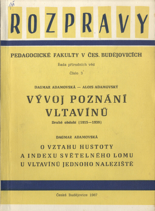 Vývoj poznání vltavínů :druhé období (1915-1939)