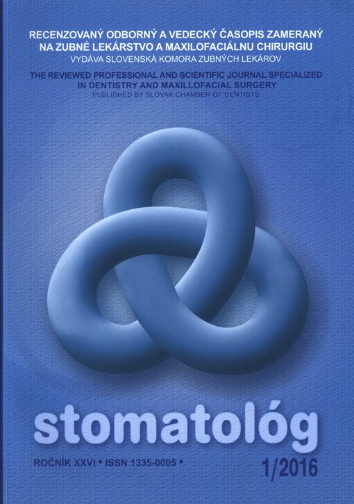 Stomatológ : časopis Slovenskej komory zubných lekárov