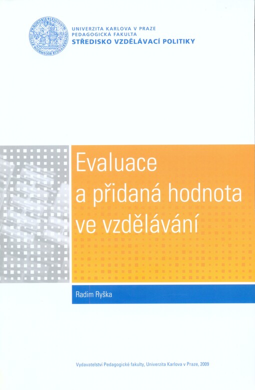 Evaluace a přidaná hodnota ve vzdělávání