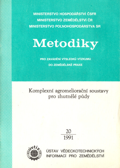 Komplexní agromeliorační soustavy pro zhutnělé půdy