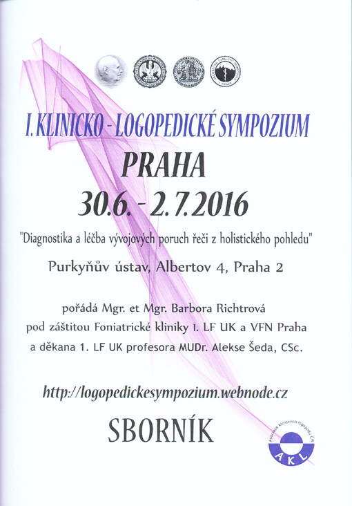... klinicko-logopedické sympozium : Praha ... : sborník
