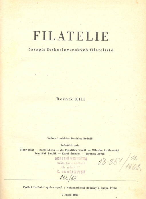 Filatelie : časopis československých filatelistů
