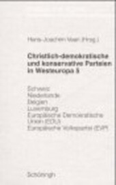 Christlich-demokratische und konservative Parteien in Westeuropa. 5
