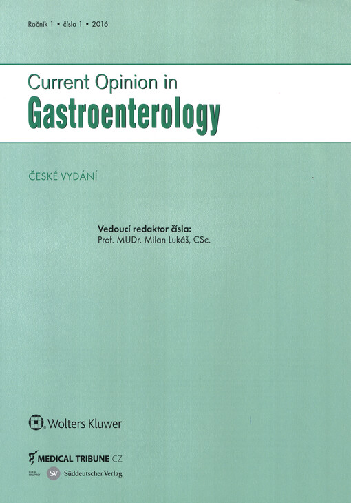 Current opinion in gastroenterology : české vydání