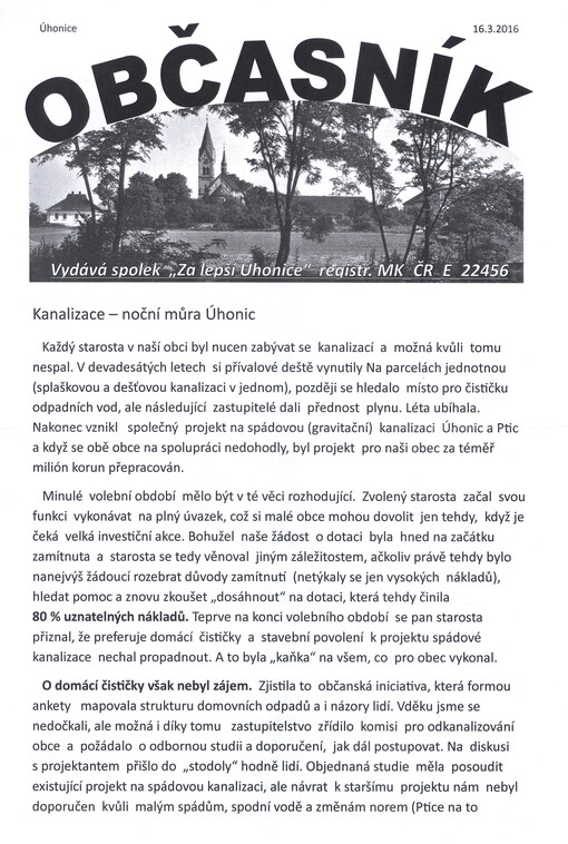 Občasník : Úhonice