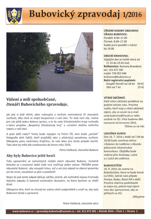 Bubovický zpravodaj