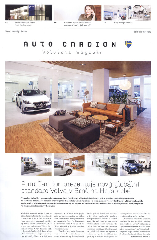 Auto Cardion : Volvista magazín