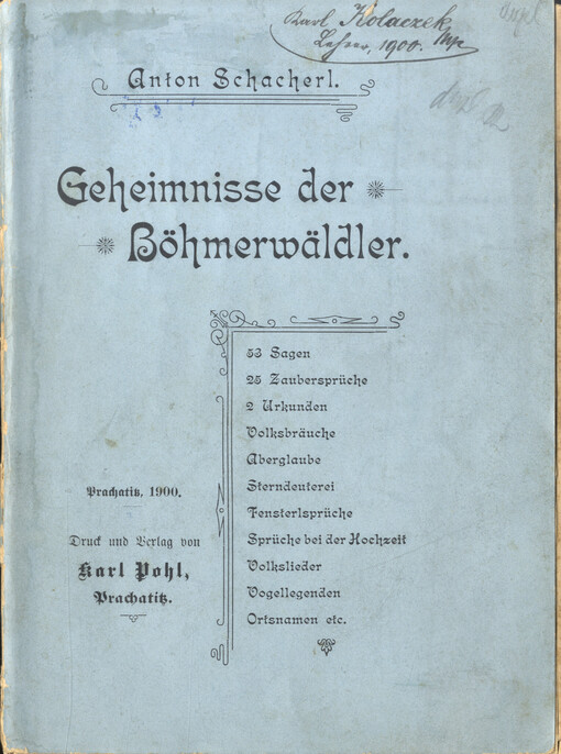 Geheimnisse der Böhmerwalder