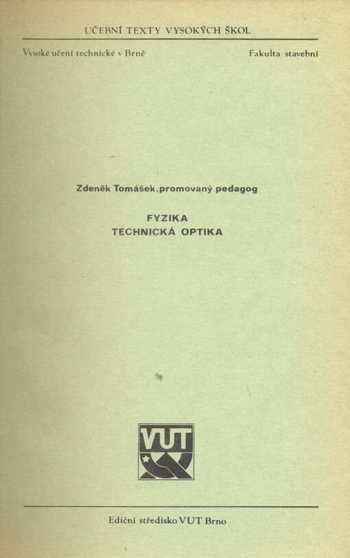 Fyzika : technická optika