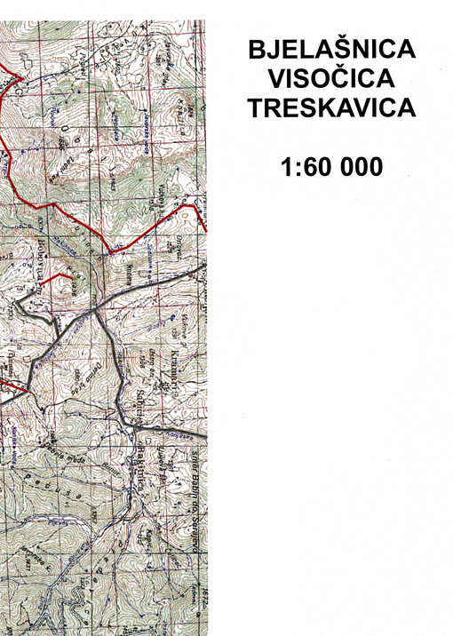 Bjelašnica, Visočica, Treskavica : 1 : 60 000