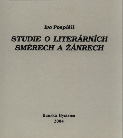 Studie o literárních směrech a žánrech