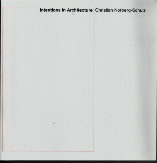 Intentions in architecture