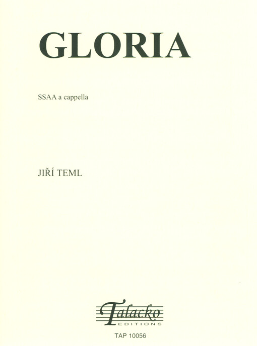 Gloria : SSAA a capella