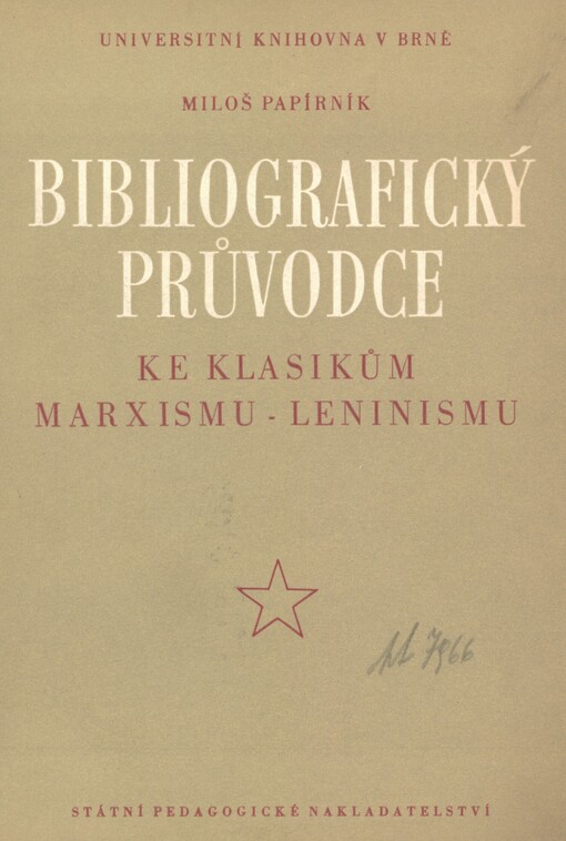 Bibliografický průvodce ke klasikům marxismu-leninismu