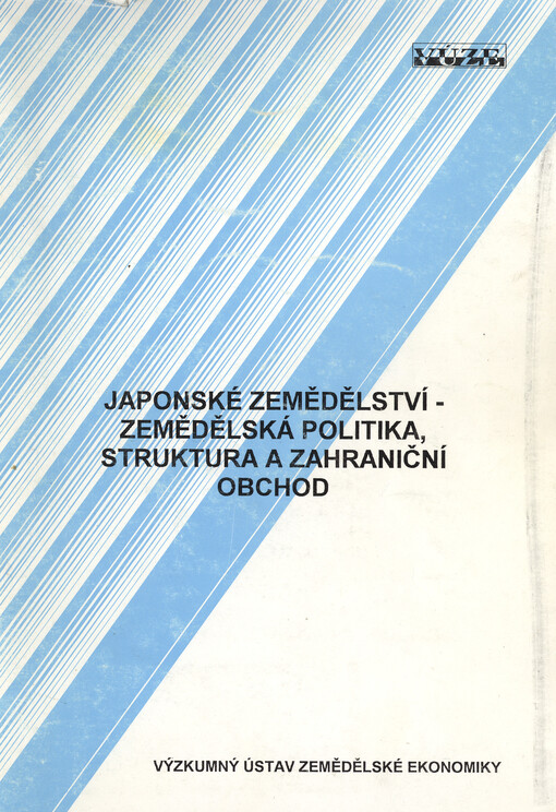Japonské zemědělství - zemědělská politika, struktura a zahraniční obchod