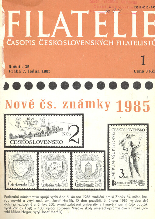 Filatelie : časopis československých filatelistů