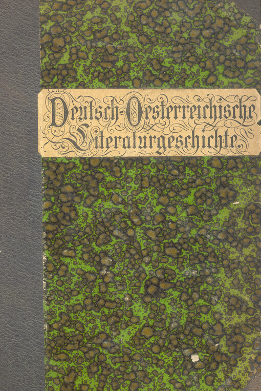 Deutsche-Österreichische Literaturgeschichte : ein Handbuch zur Geschichte der deutschen Dichtung in Österreich-Ungarn. Zweiter Band, Erste Abteilung, Von 1750-1848