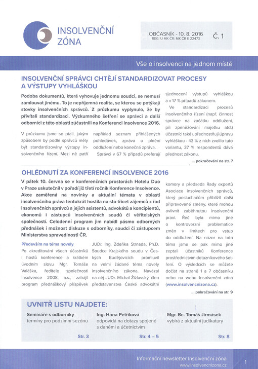 Insolvenční zóna : vše o insolvenci na jednom místě