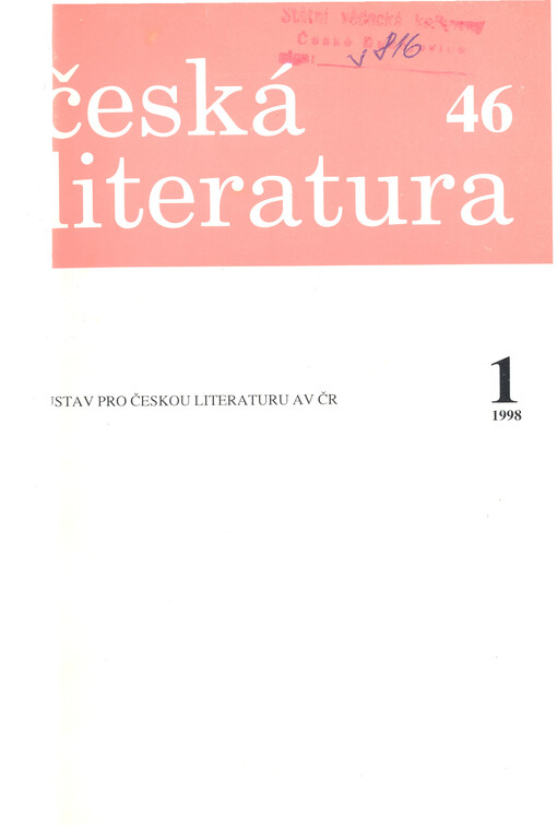 Česká literatura : časopis pro literární vědu