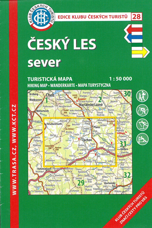 Český les : sever : turistická mapa 1:50 000 = hiking map = Wanderkarte = mapa turystyczna