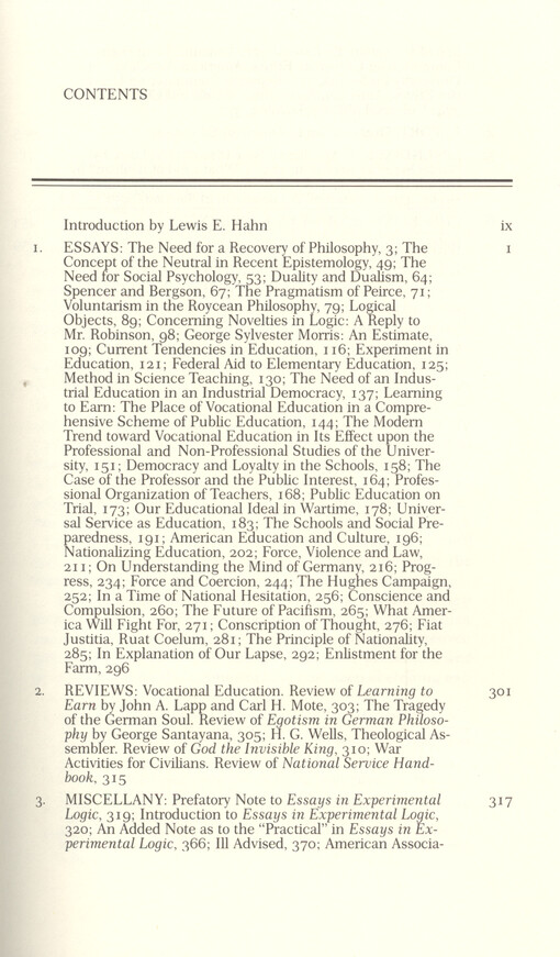 The middle works of John Dewey, 1899-1924. Vol. 10, Essays on philosophy and education, 1916-1917