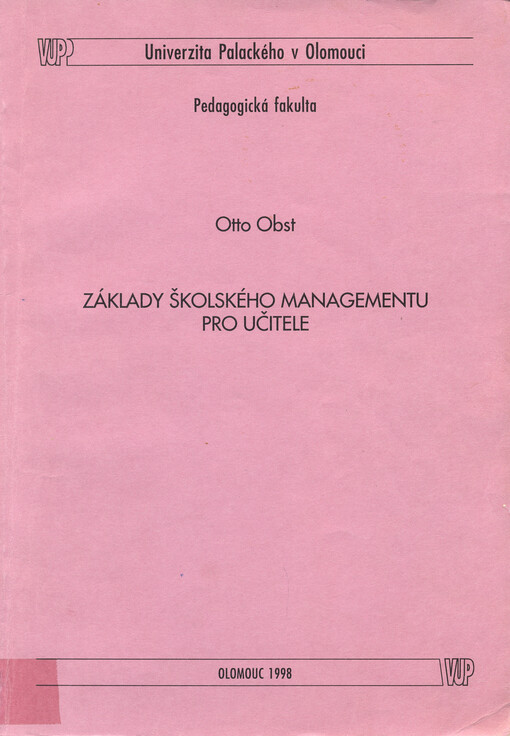 Základy školského managementu pro učitele