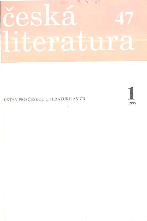 Česká literatura : časopis pro literární vědu