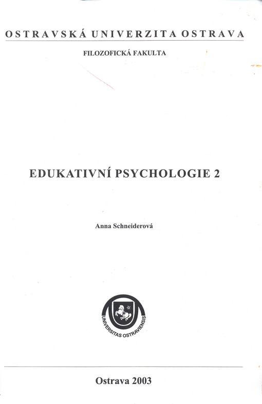 Edukativní psychologie 2