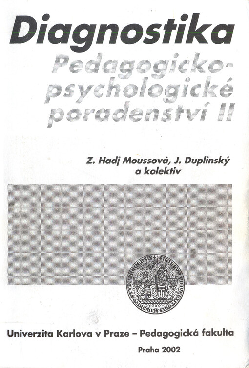 Diagnostika: pedagogickopsychologické poradenství II