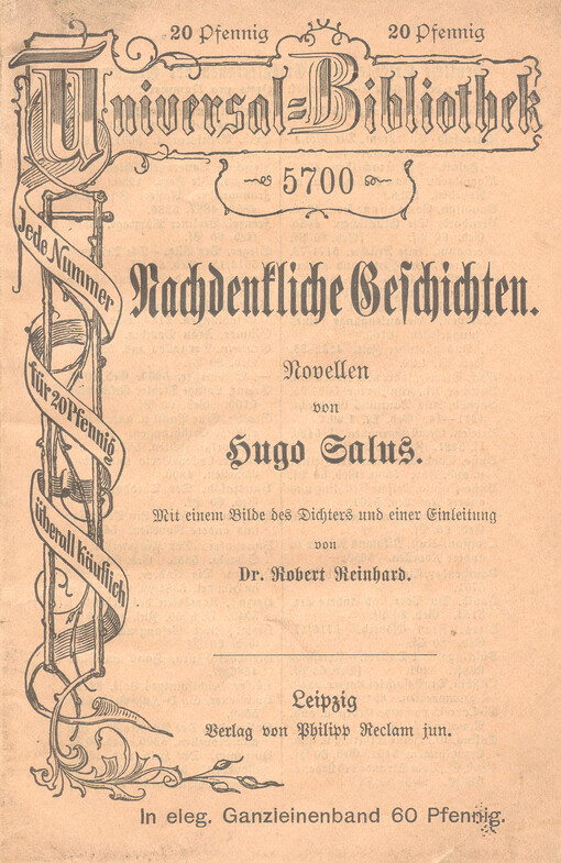 Nachdenkliche Geschichten : Novellen