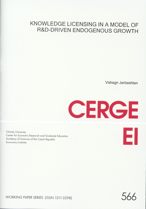 Knowledge licensing in a model of R&D-driven endogenous growth