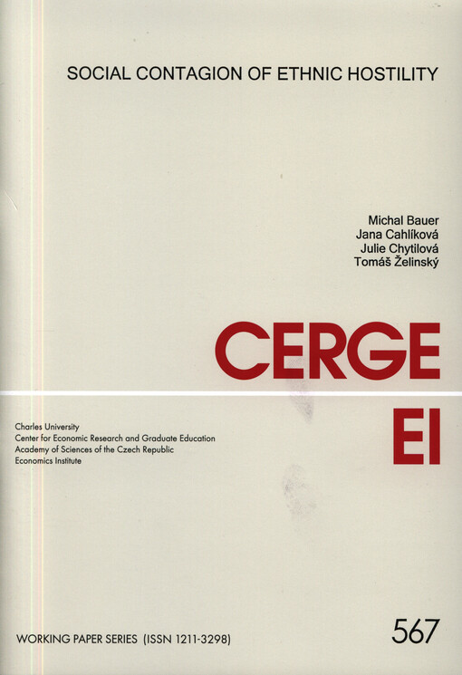 Social contagion of ethnic hostility